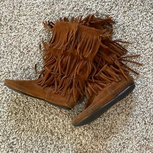 Minnetonka Fringe Boots